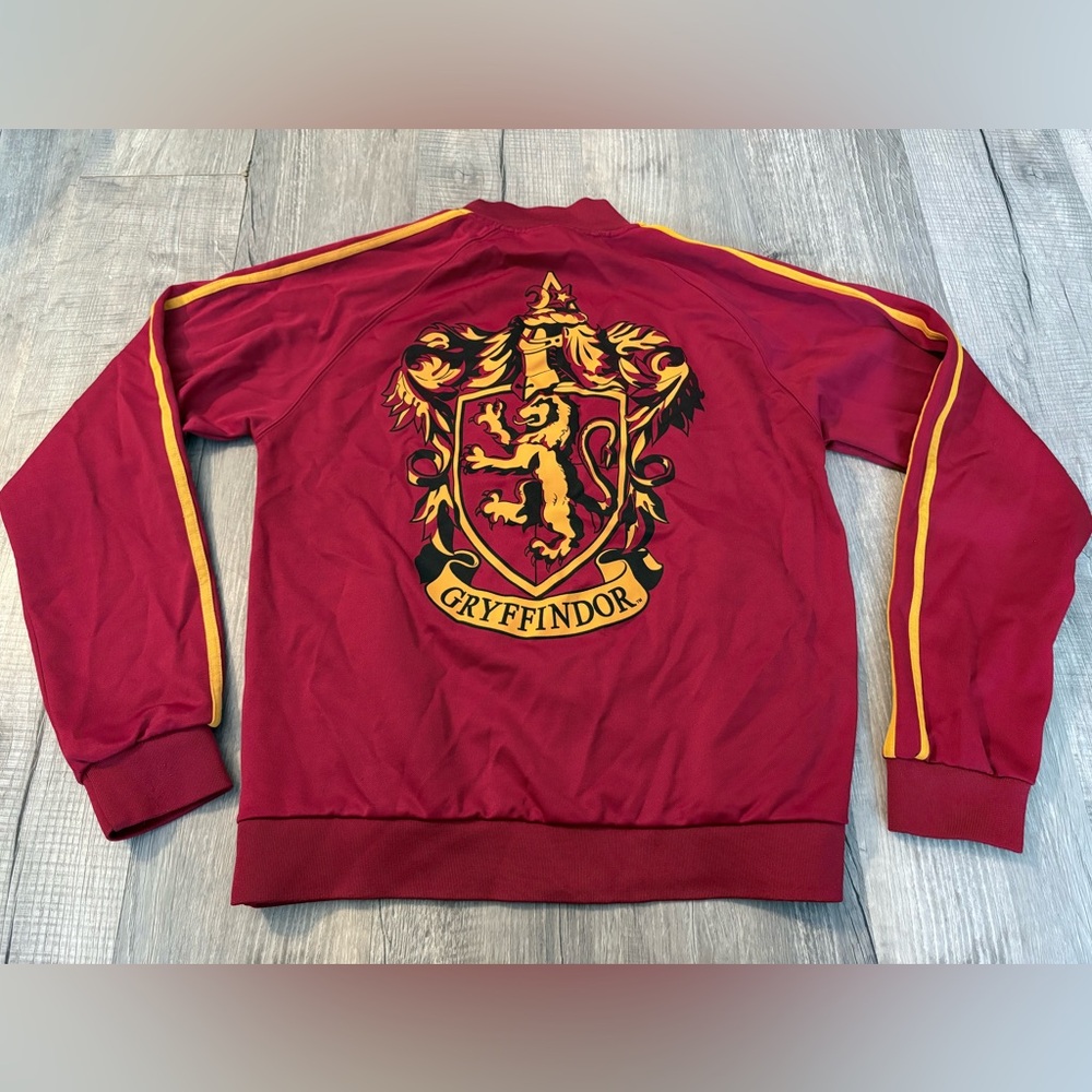 Harry Potter Jacket Gryffindor Unisex M Zip Up Red Crest Warner Brothers - Picture 2 of 4